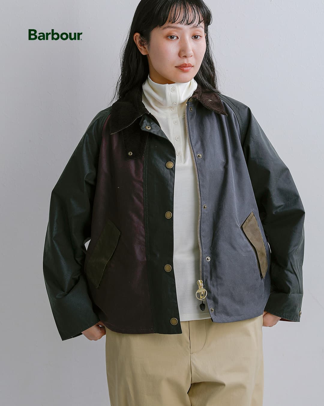 Barbourパッチワーク トランスポート ワックス ジャケット PATCHWORK TRANSPORT WAX JACKET 262lwx1561