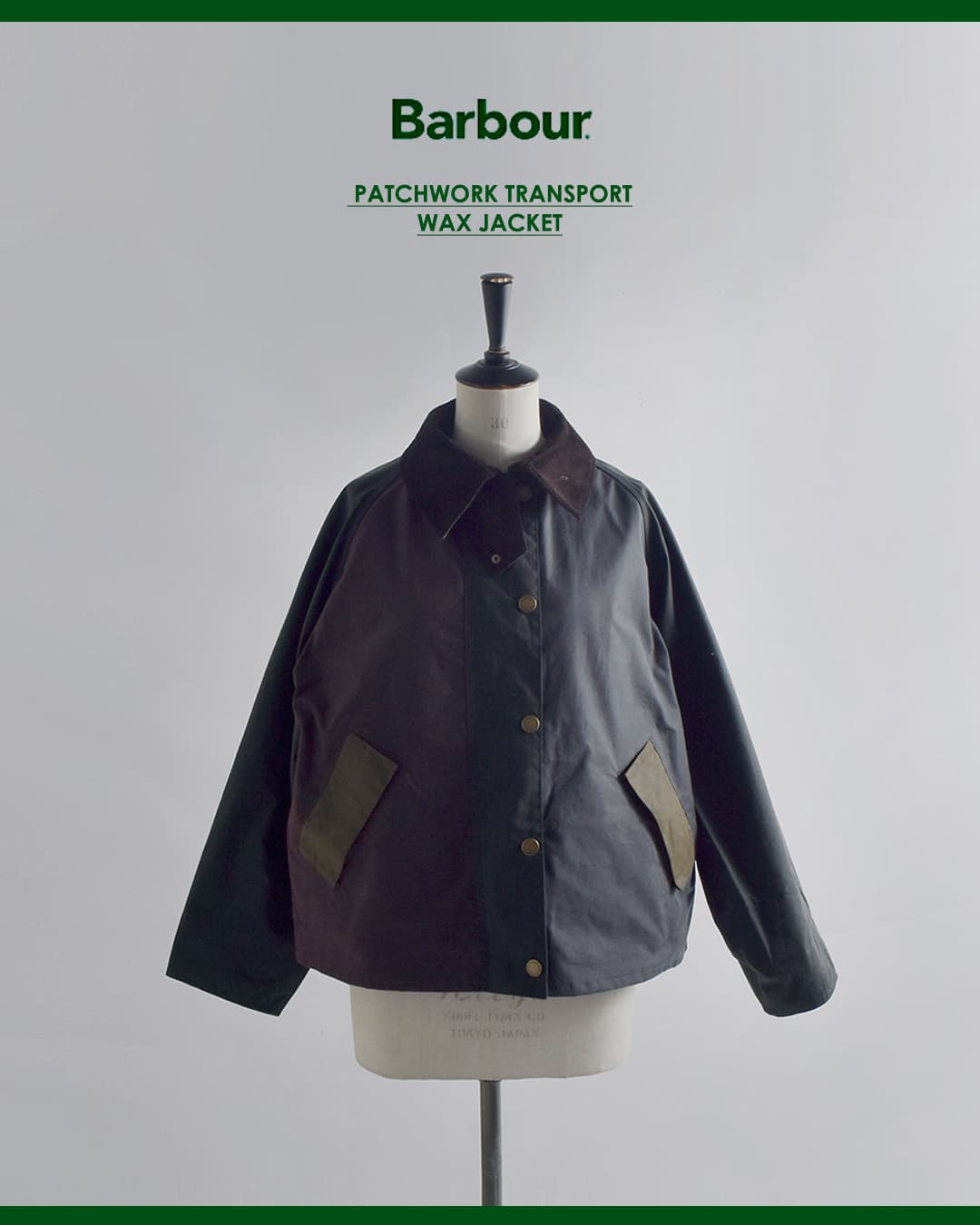 Barbourパッチワーク トランスポート ワックス ジャケット PATCHWORK TRANSPORT WAX JACKET 262lwx1561