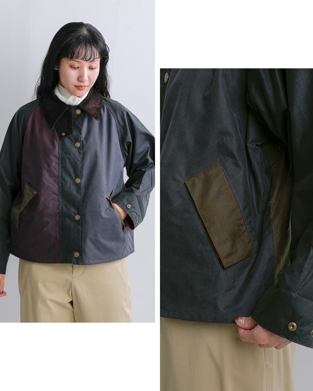 Barbourパッチワーク トランスポート ワックス ジャケット PATCHWORK TRANSPORT WAX JACKET 262lwx1561