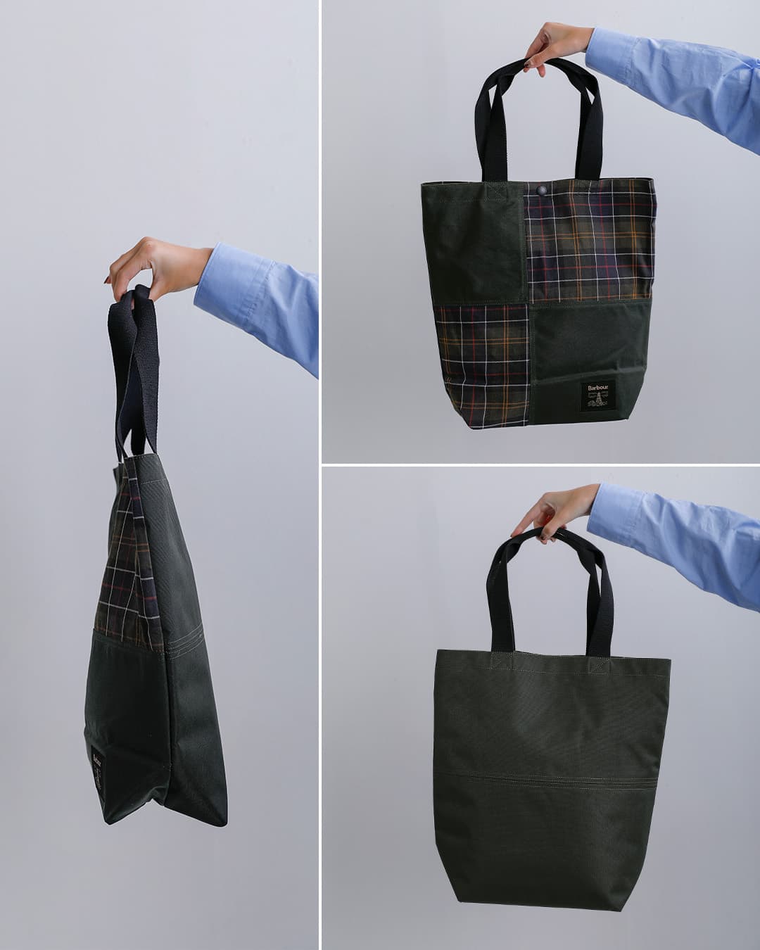 Barbourフィールド パッチワーク トートバッグ FIELD PATCHWORK TOTE BAG 262uba0777