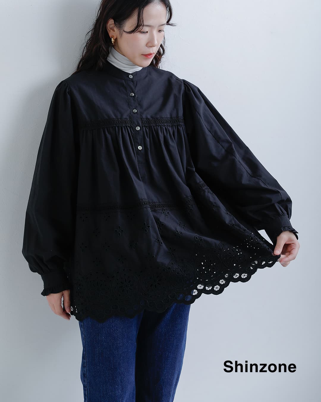 Shinzone(シンゾーン)コットン チャーチ ブラウス CHURCH BLOUSE 26amsbl06