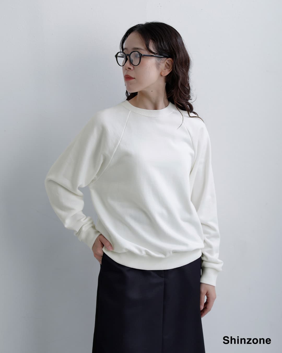 Shinzoneコットン ユースフル スウェットシャツ USEFUL SWEATSHIRT 26amscu01
