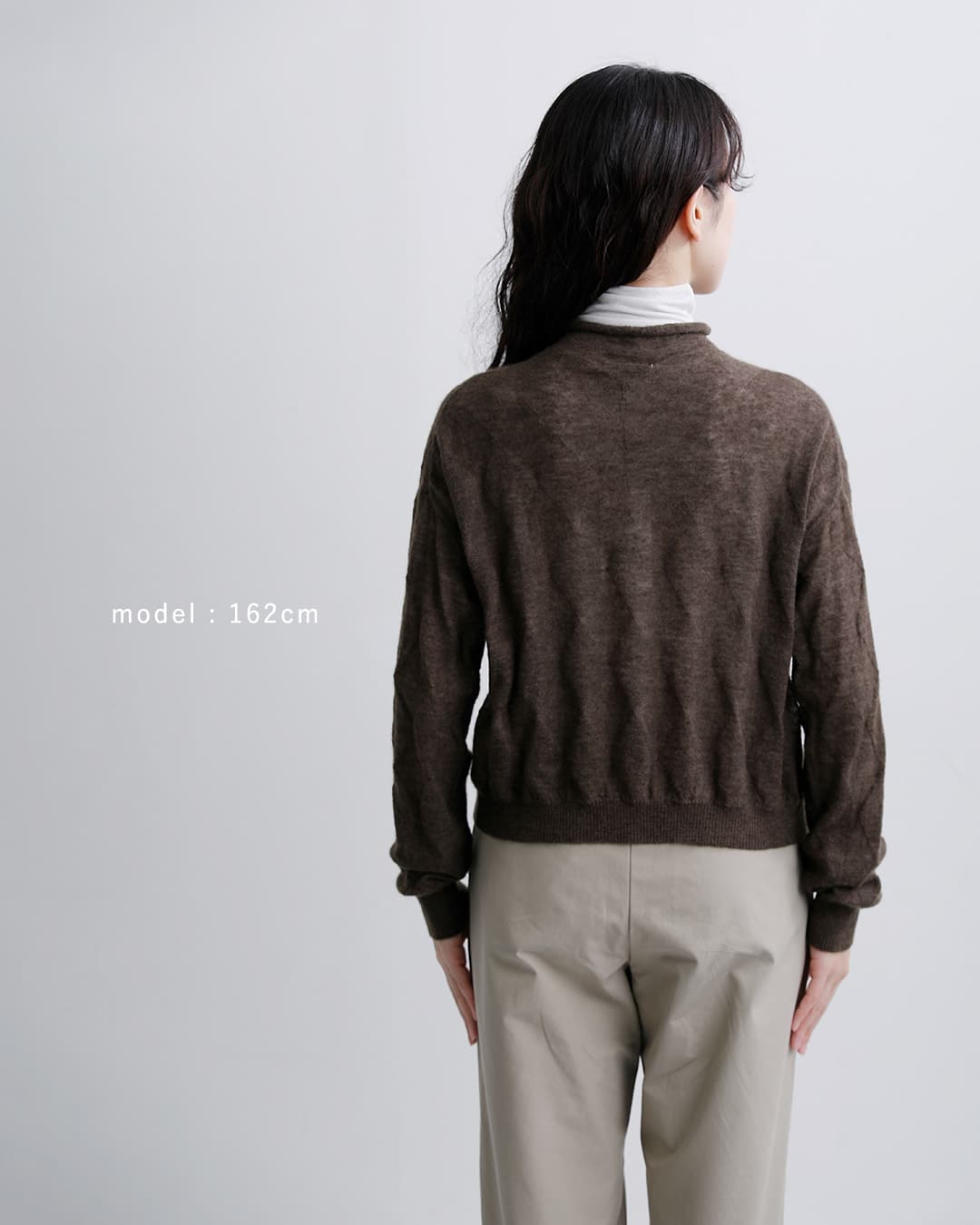Shinzone(シンゾーン)シアー アーガイル ニット カーディガン SHEER ARGYLE KNIT CARDIGAN 26amsni09