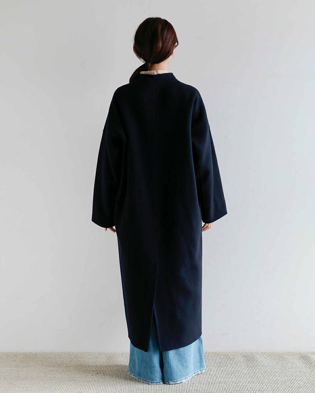 support surface(サポートサーフェス)ウール スタンドカラー ロングコート fad27a199d-tko0243