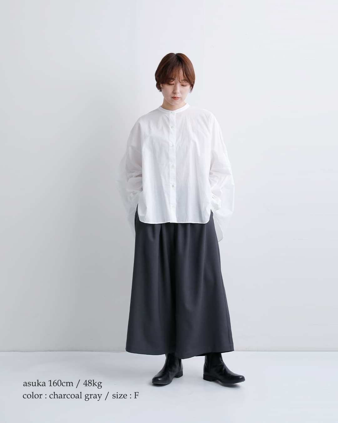 mizuiro ind(ミズイロインド)ワイド ハーフパンツ 3-260094