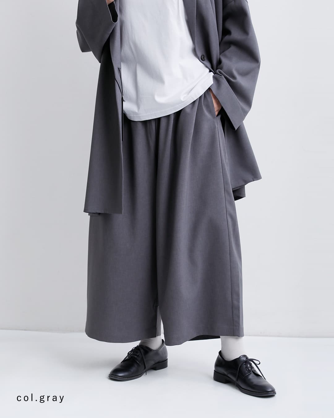 mizuiro ind(ミズイロインド)ワイド ハーフパンツ 3-260094