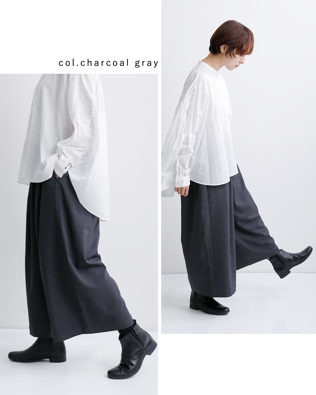 mizuiro ind(ミズイロインド)ワイド ハーフパンツ 3-260094