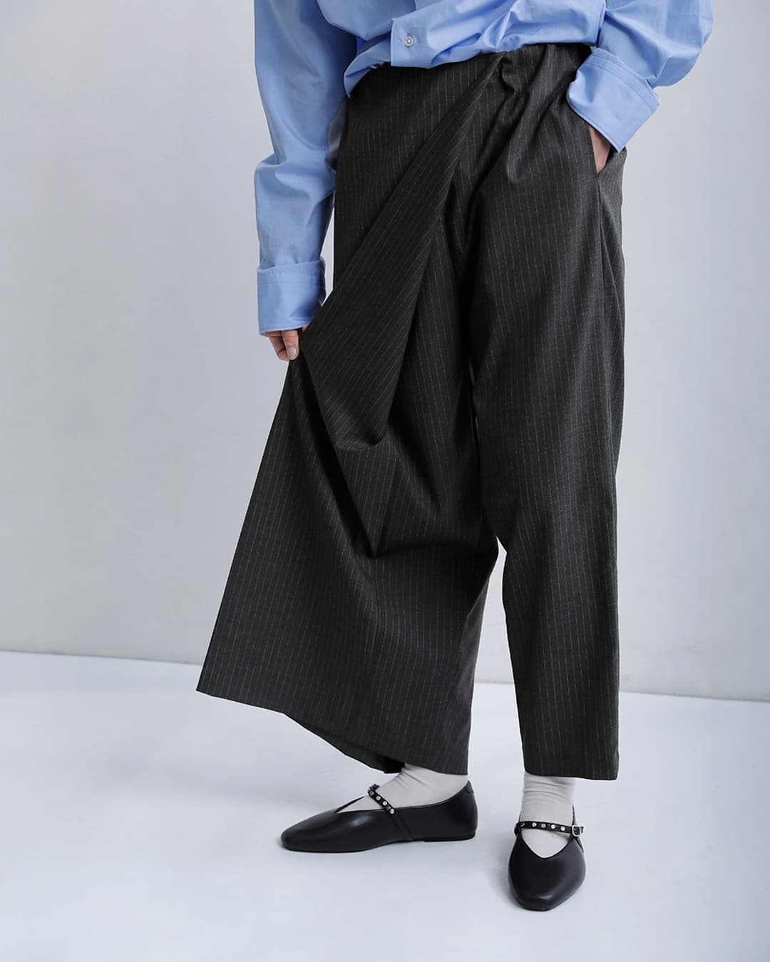 mizuiro indラップライク パンツ 3-260099