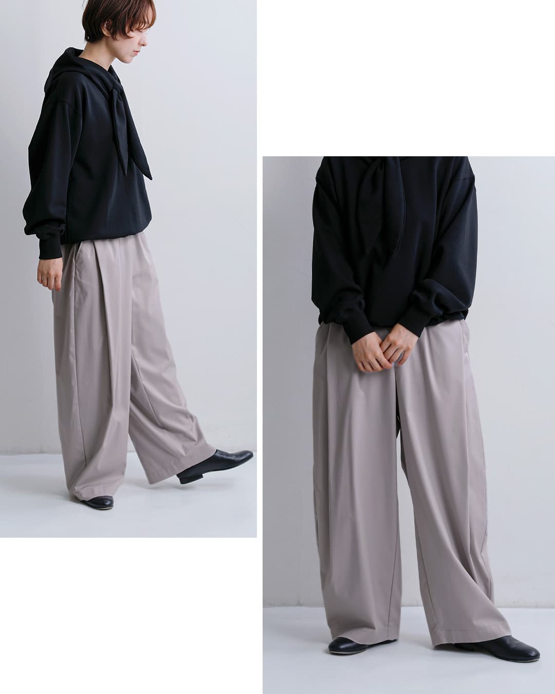 mizuiro indディープ タック パンツ 3-260105