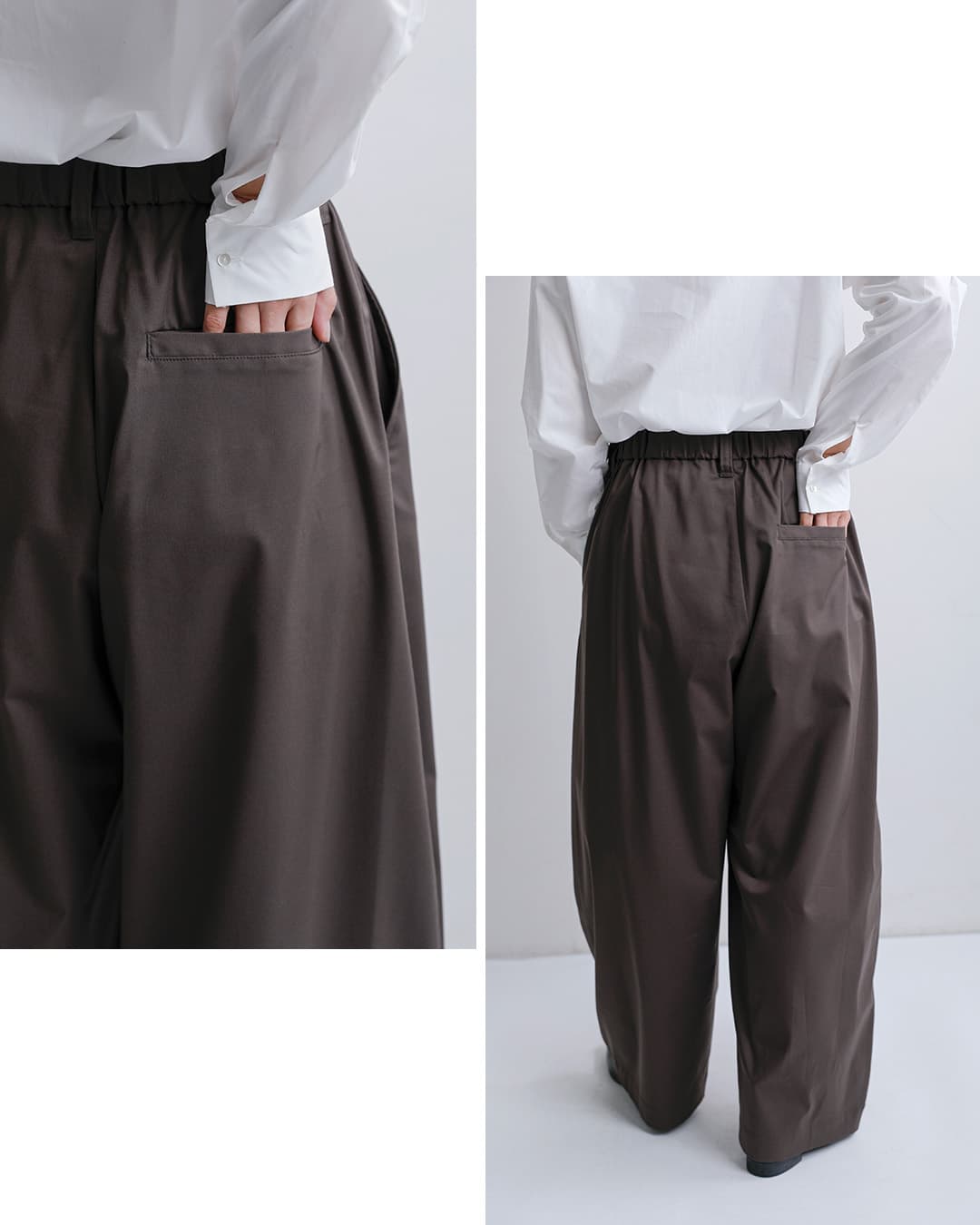 mizuiro indディープ タック パンツ 3-260105