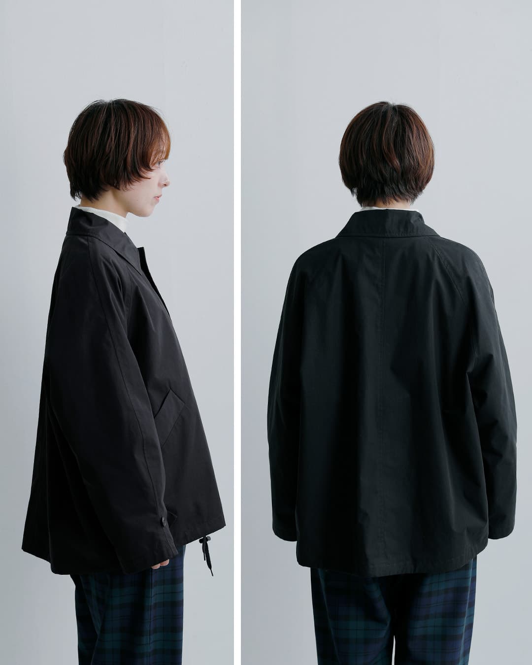 TRAVAIL MANUEL(トラバイユマニュアル)ハイカウントウェザー ステンカラー ブルゾン 4023