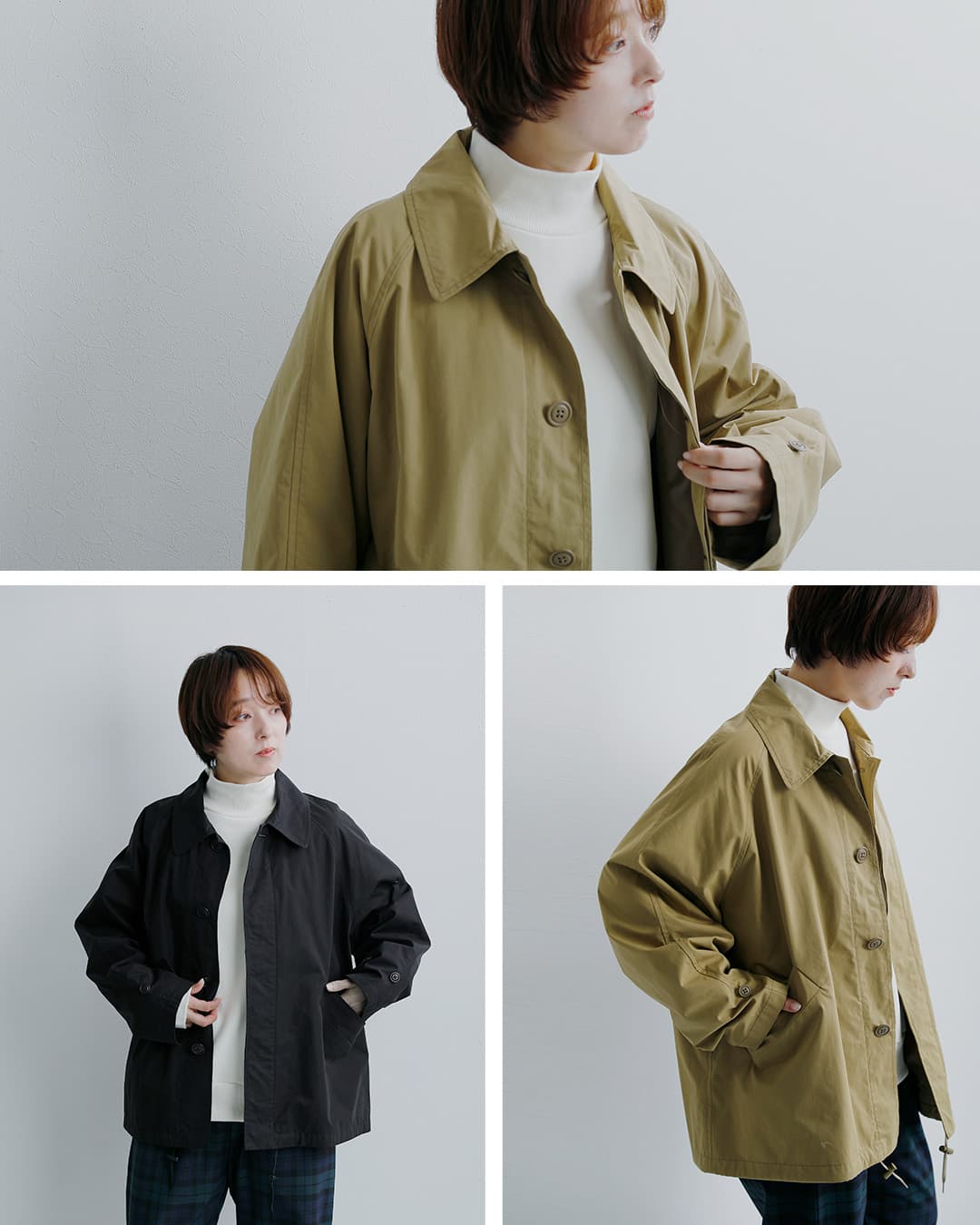 TRAVAIL MANUEL(トラバイユマニュアル)ハイカウントウェザー ステンカラー ブルゾン 4023