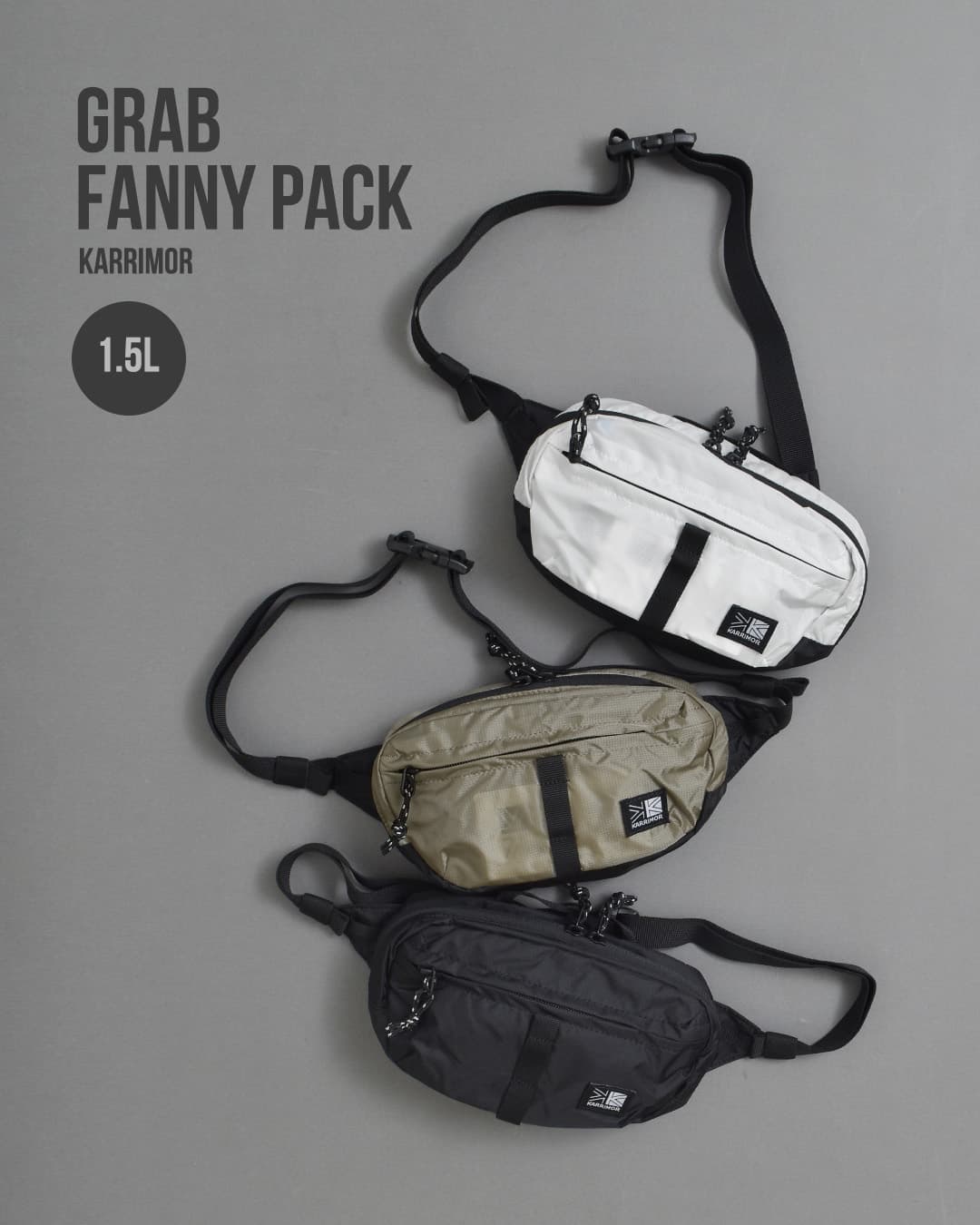 KARRIMOR(カリマー)グラブ ウエストバッグ 1.5L grab fanny pack 501302