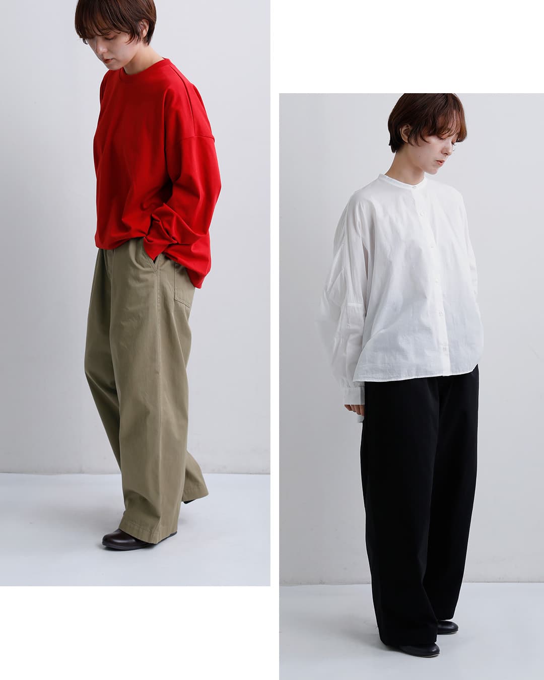 TRAVAIL MANUELコットン コンパクトチノ デイリーパンツ 5118