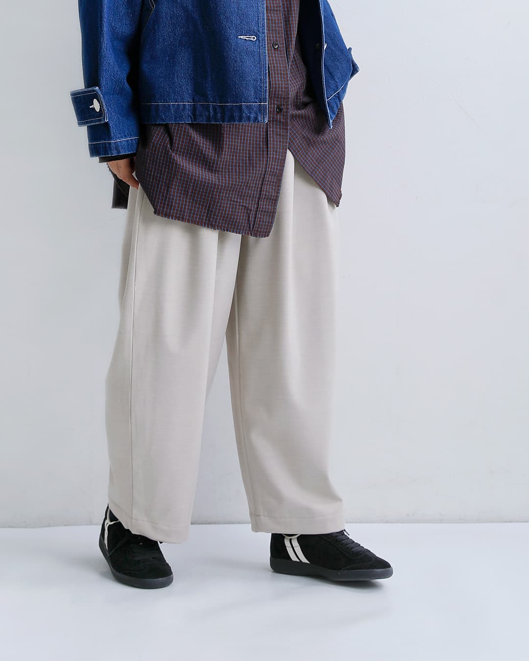 TRAVAIL MANUELウォームツイル コクーンパンツ 5125