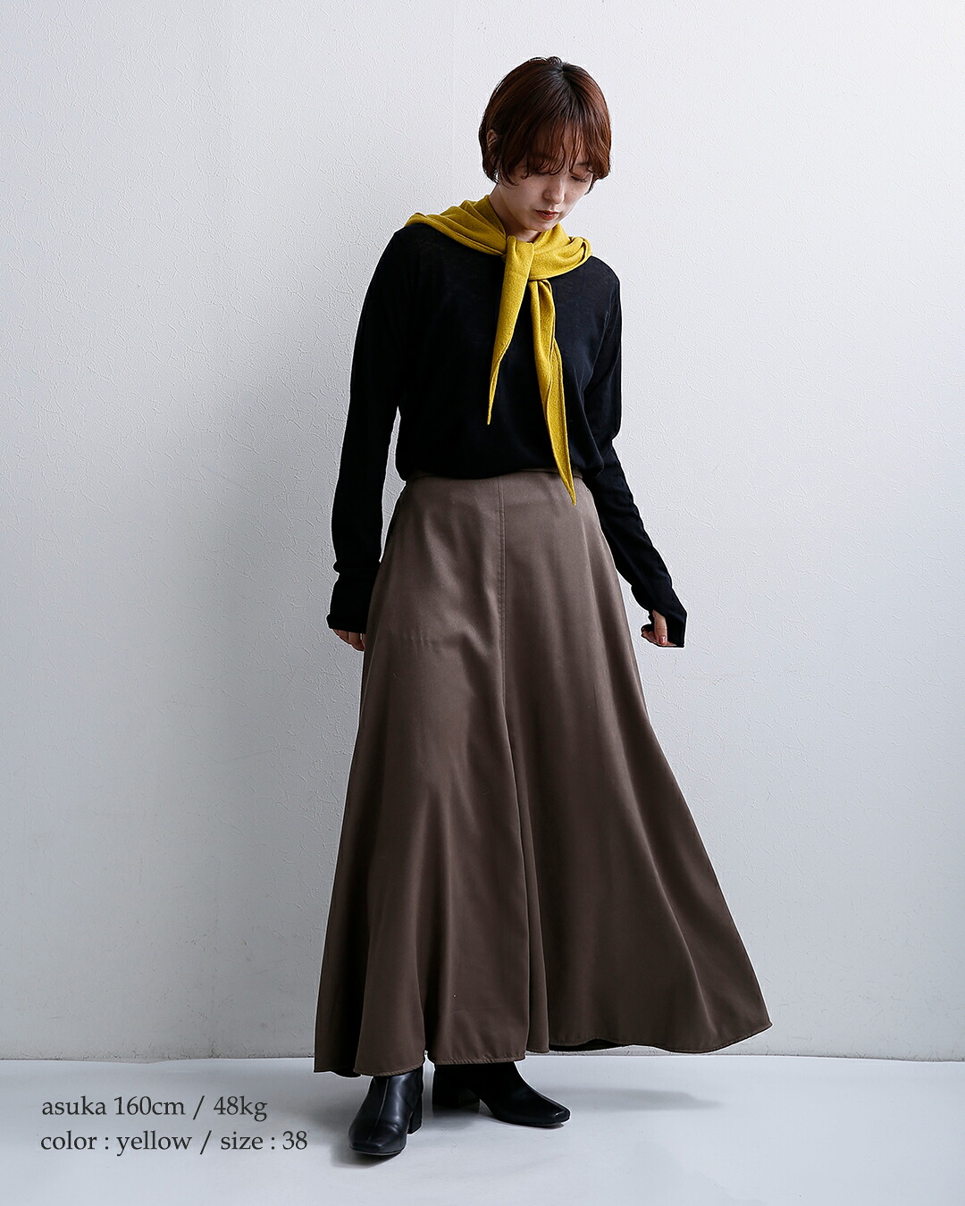 C.T.plageカシミヤニットフードストールバラクラバ5576
