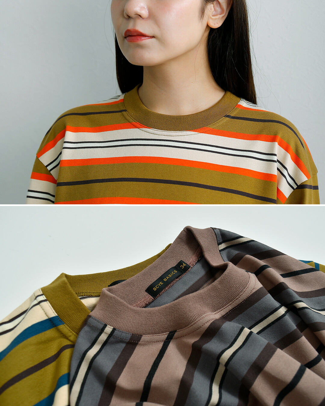 SCYE BASICS�}���`�X�g���C�v �R�b�g�� ���� T�V���c 5726-23711
