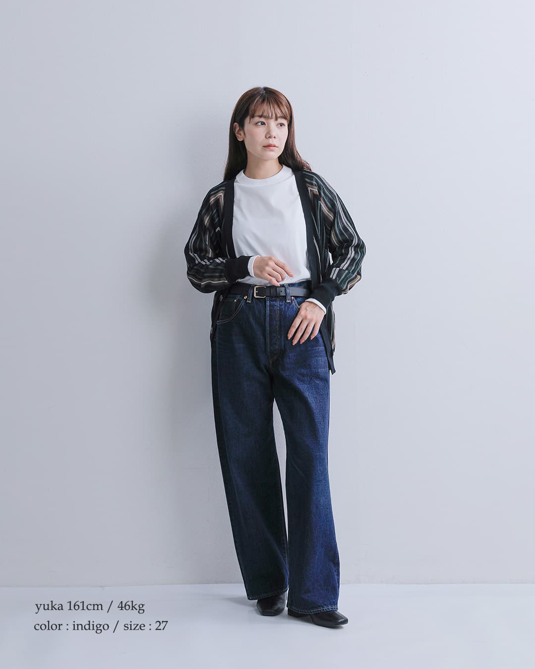 SCYE BASICS(サイベーシックス)オーガニックコットン ユーズドウォッシュ バギーデニムパンツ 5726-83536