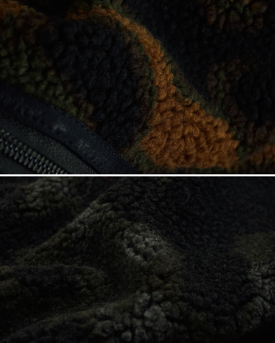 and wanderリバーシブル ボア ベスト reversible boa vest 574-6281034