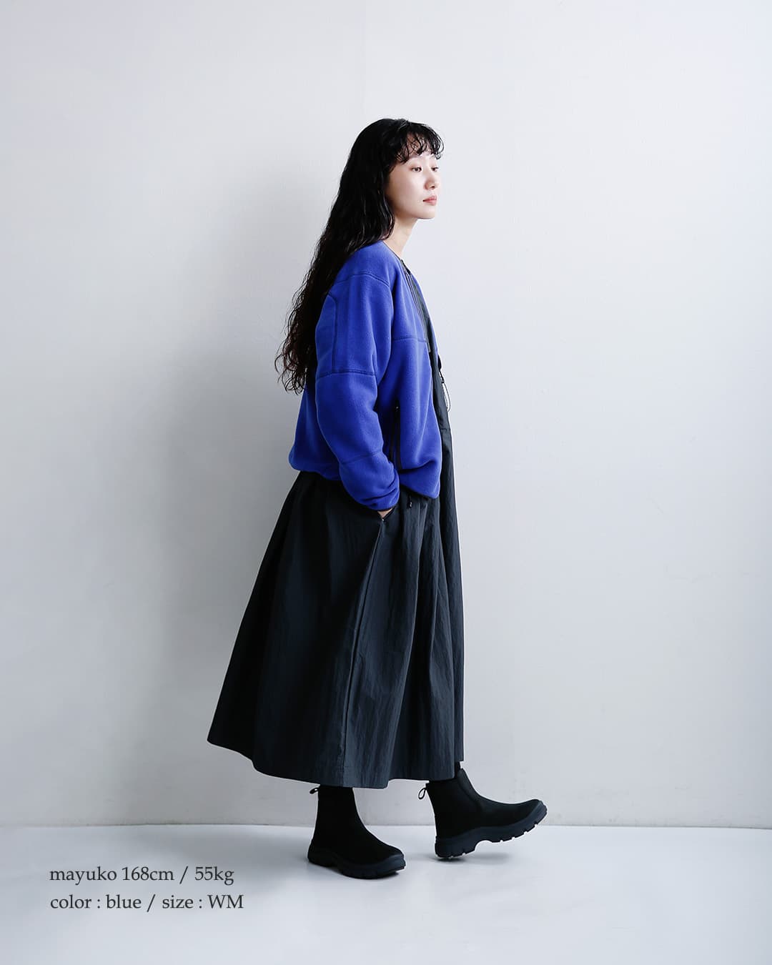 and wanderウール フリース カーディガン wool fleece cardigan 574-6281054