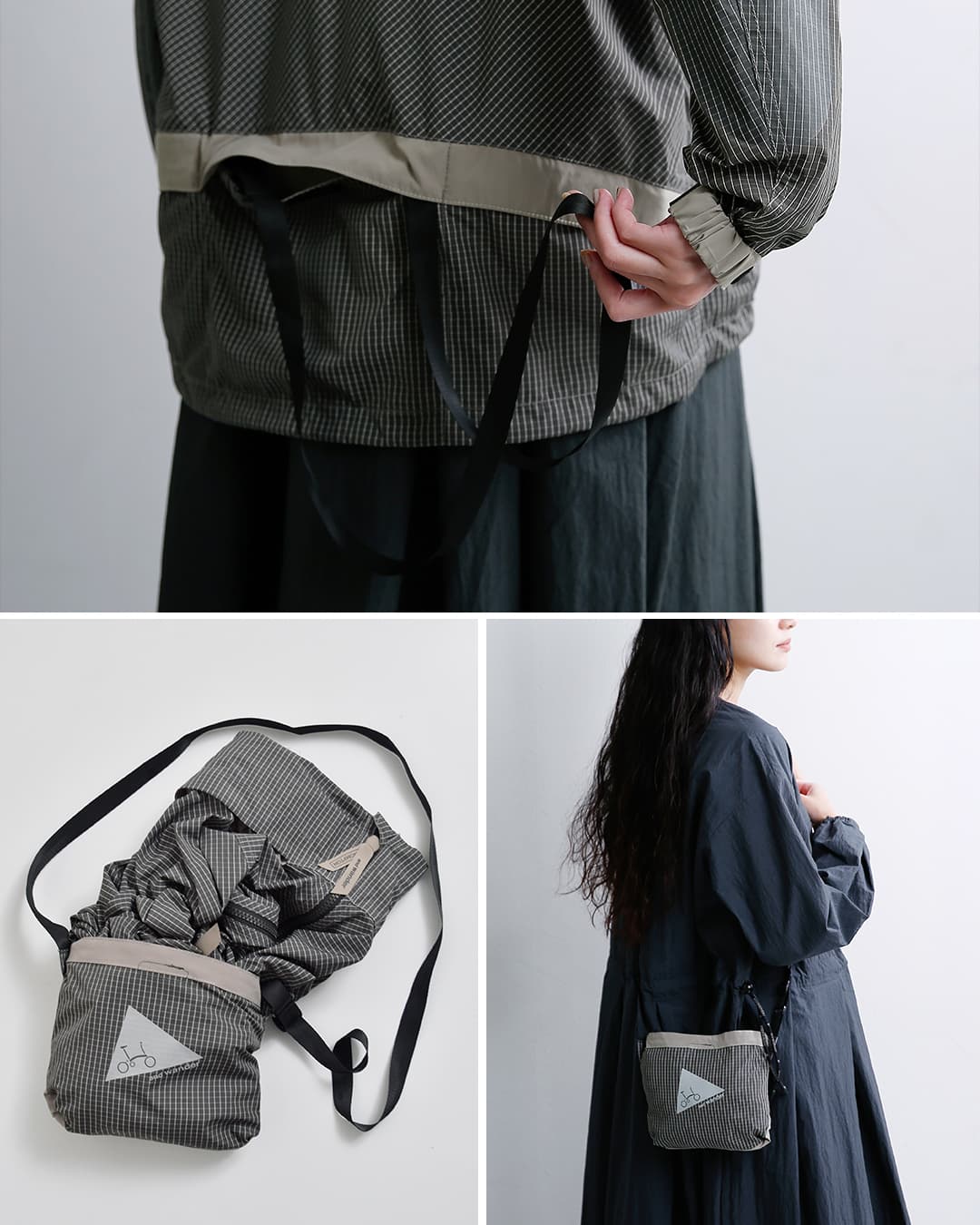 and wander(アンドワンダー)リフレクター リップフーディー reflective rip hoodie 574-6281500