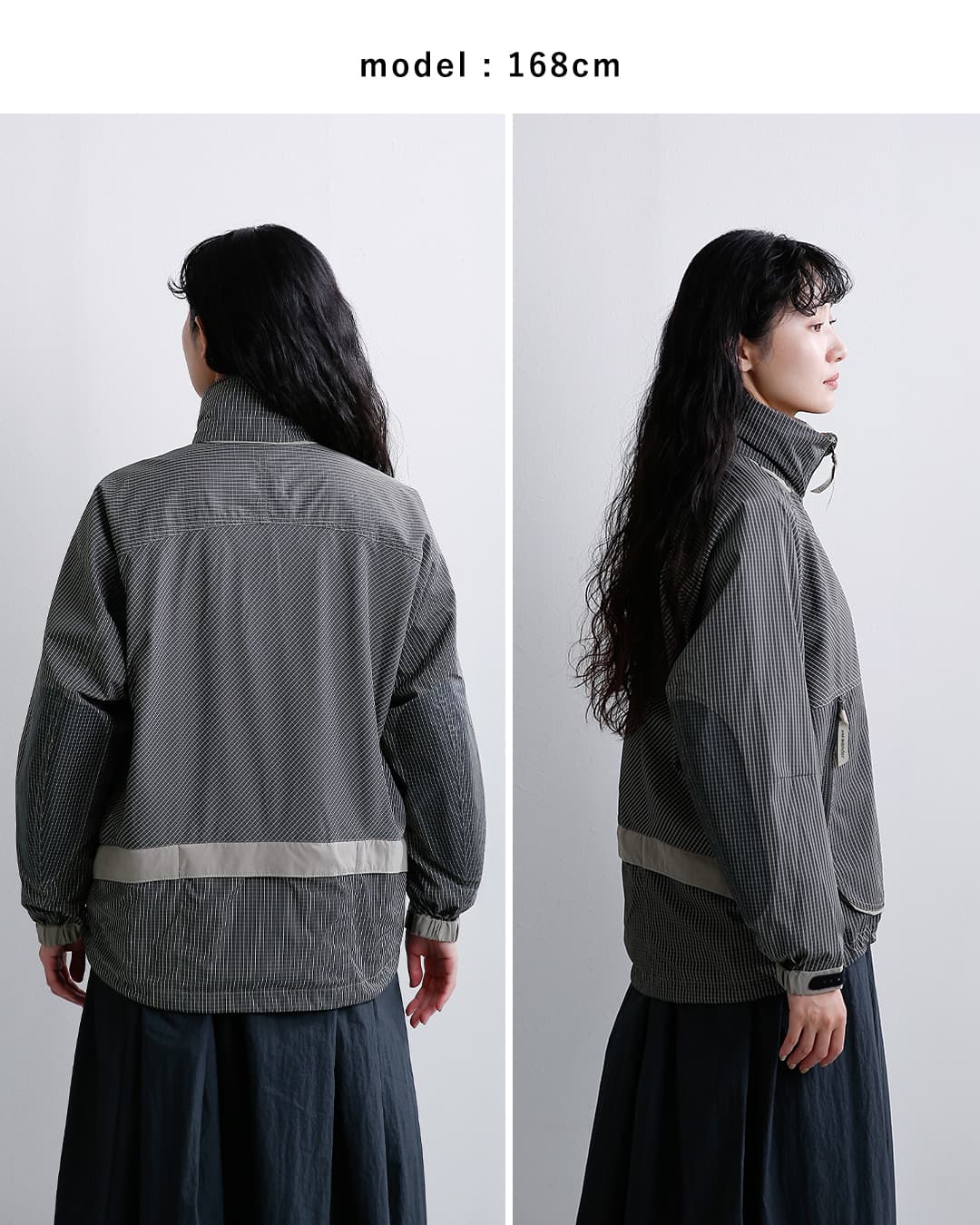 and wander(アンドワンダー)リフレクター リップフーディー reflective rip hoodie 574-6281500