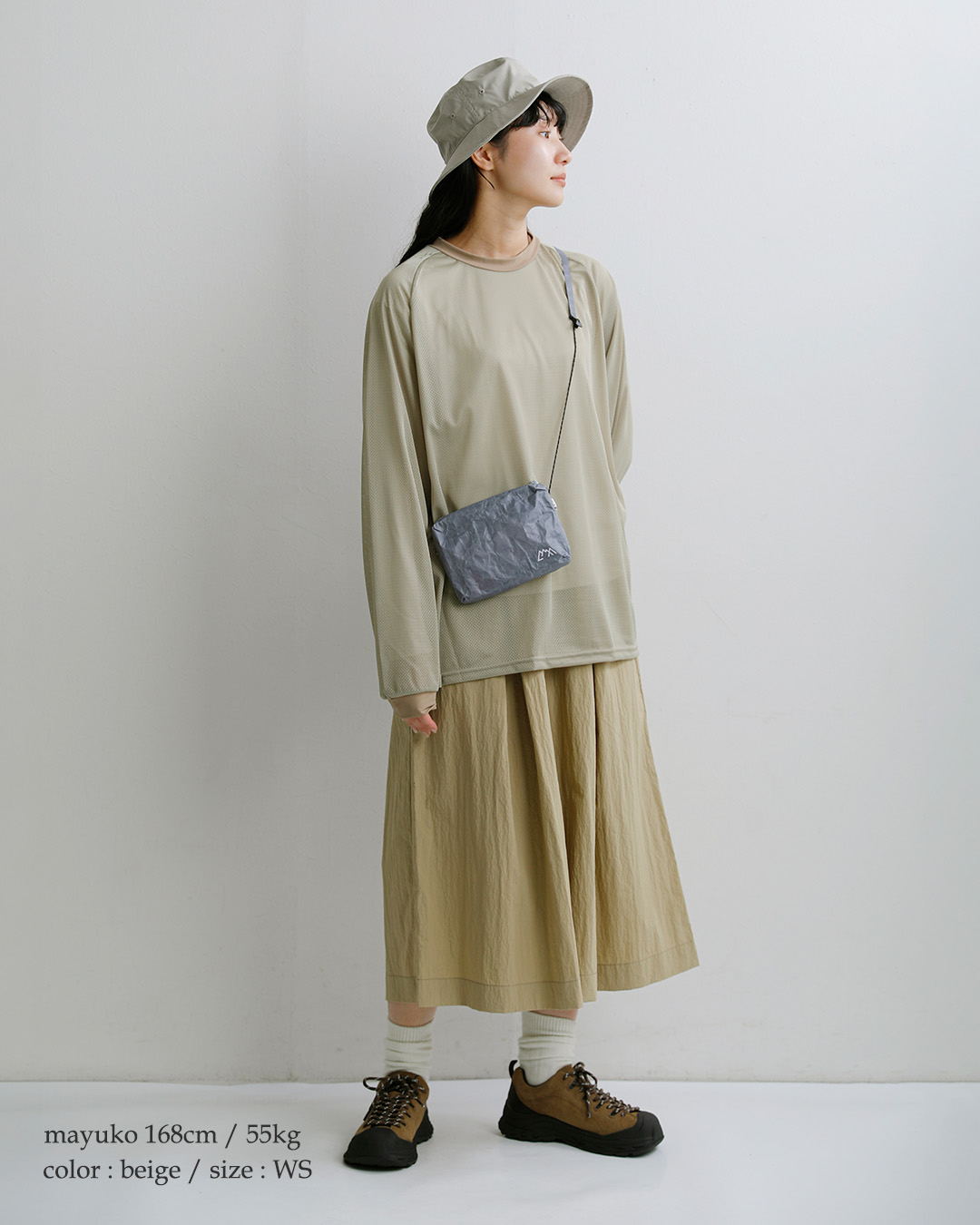 and wanderコットン タックパンツ tuck pants 574-6282075