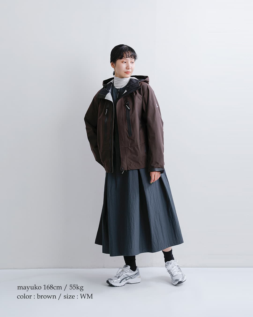 and wander(アンドワンダー)ハイカー レイン ジャケット 2.5L hiker rain jacket 574-6911003