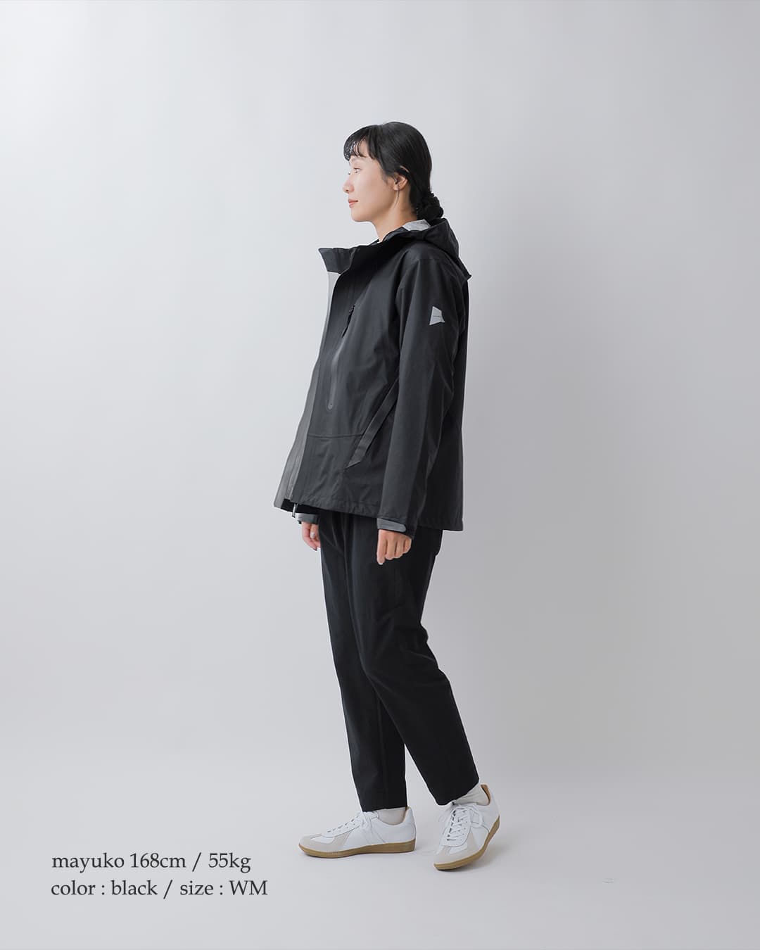 and wander(アンドワンダー)ハイカー レイン ジャケット 2.5L hiker rain jacket 574-6911003