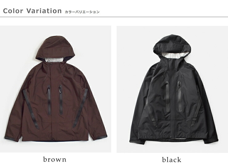 and wander(アンドワンダー)ハイカー レイン ジャケット 2.5L hiker rain jacket 574-6911003
