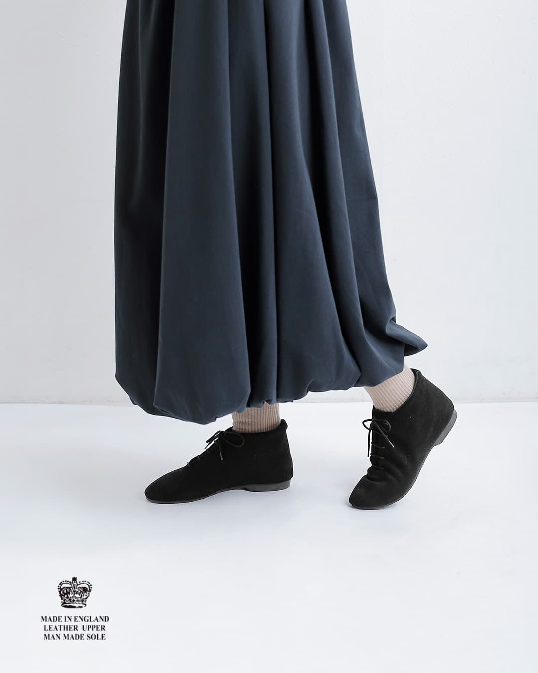 CROWNスエード ジャズ ショートブーツ 5eyelet-jazzboot