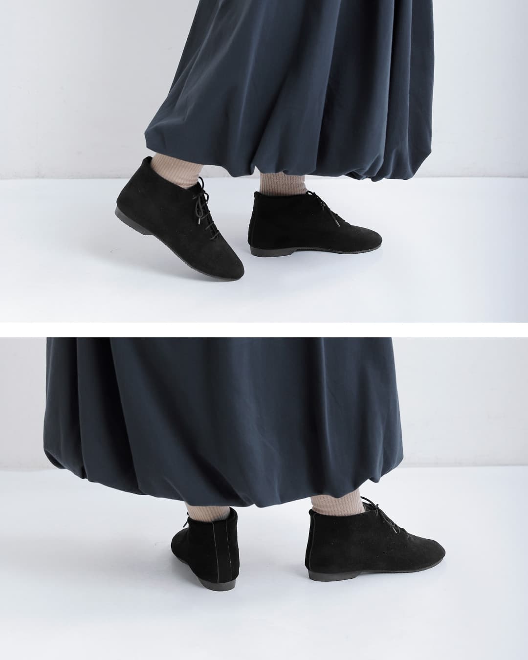CROWNスエード ジャズ ショートブーツ 5eyelet-jazzboot