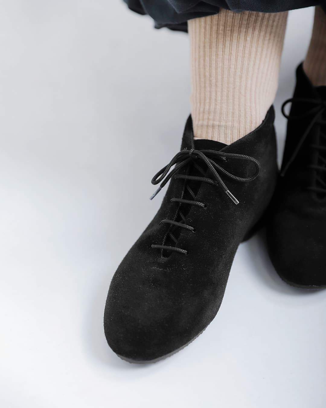 CROWNスエード ジャズ ショートブーツ 5eyelet-jazzboot