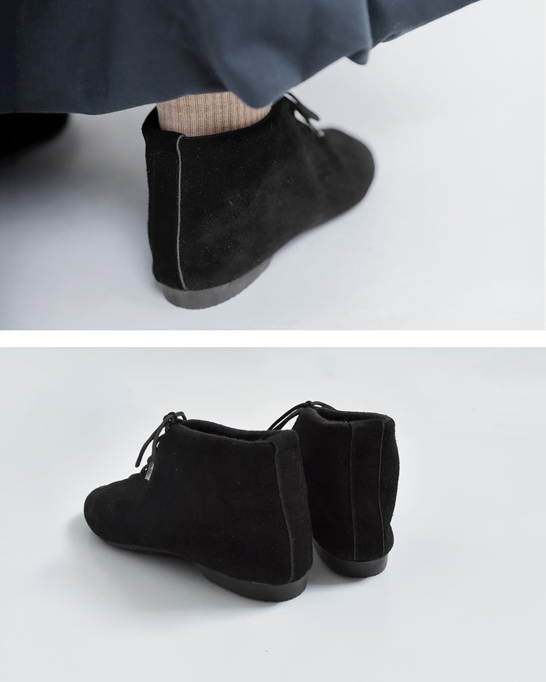 CROWNスエード ジャズ ショートブーツ 5eyelet-jazzboot
