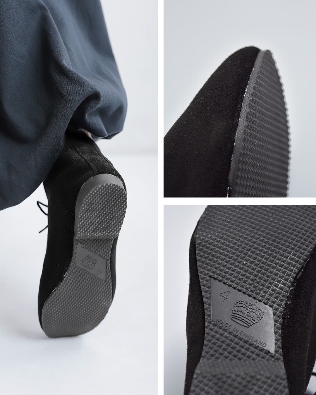 CROWNスエード ジャズ ショートブーツ 5eyelet-jazzboot