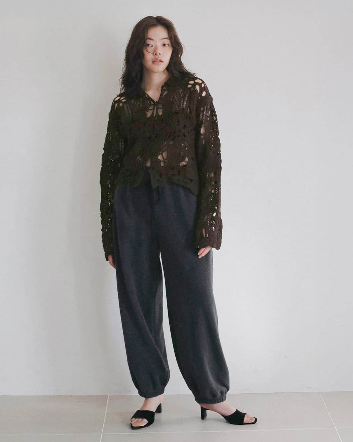 anuke(アンヌーク)コットン コード刺繍 レース オーバーシャツ Embroidery Over Shirts 62620402