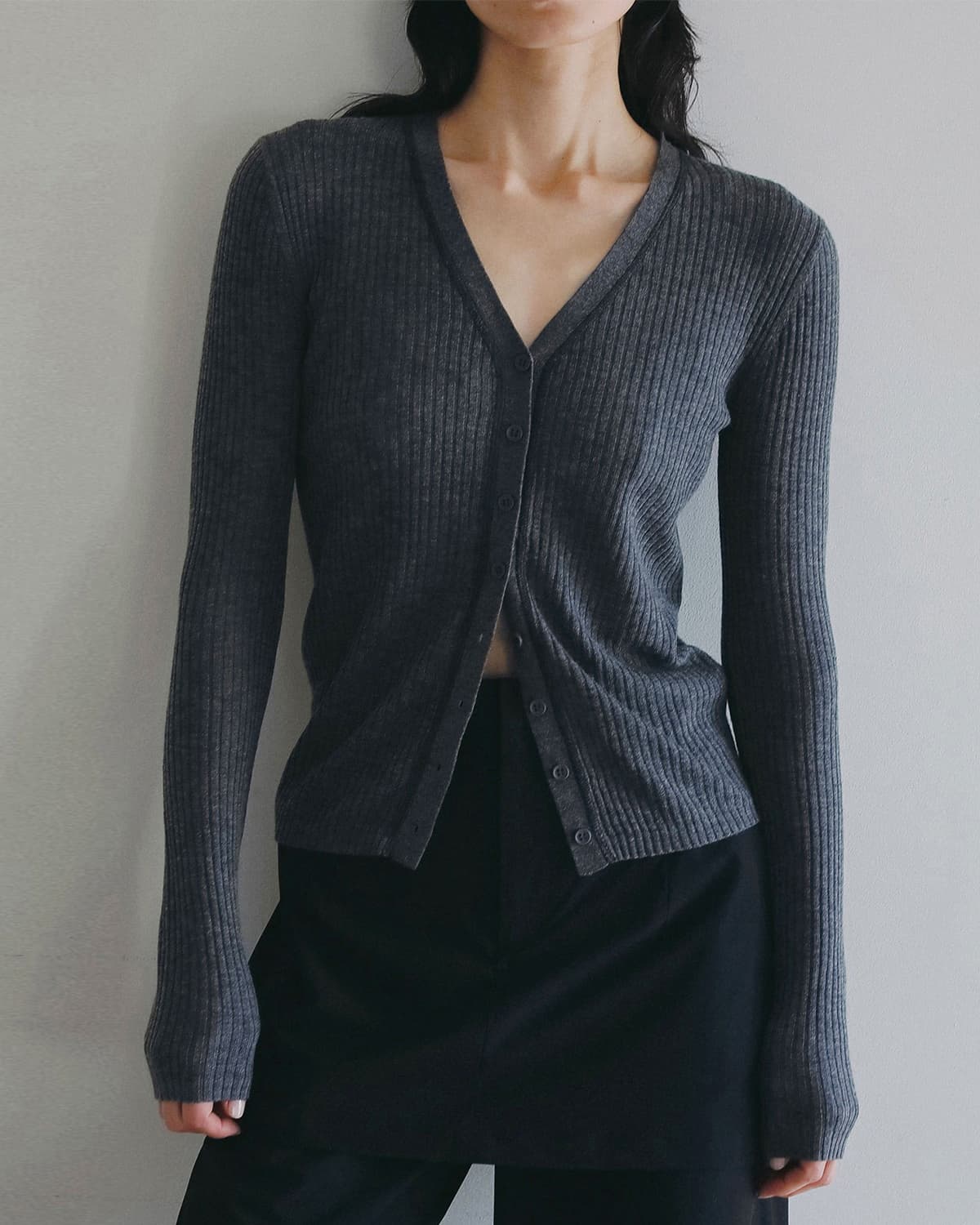 anuke(アンヌーク)レイヤード ハイネック ニット Layered Highneck Knit 62620512