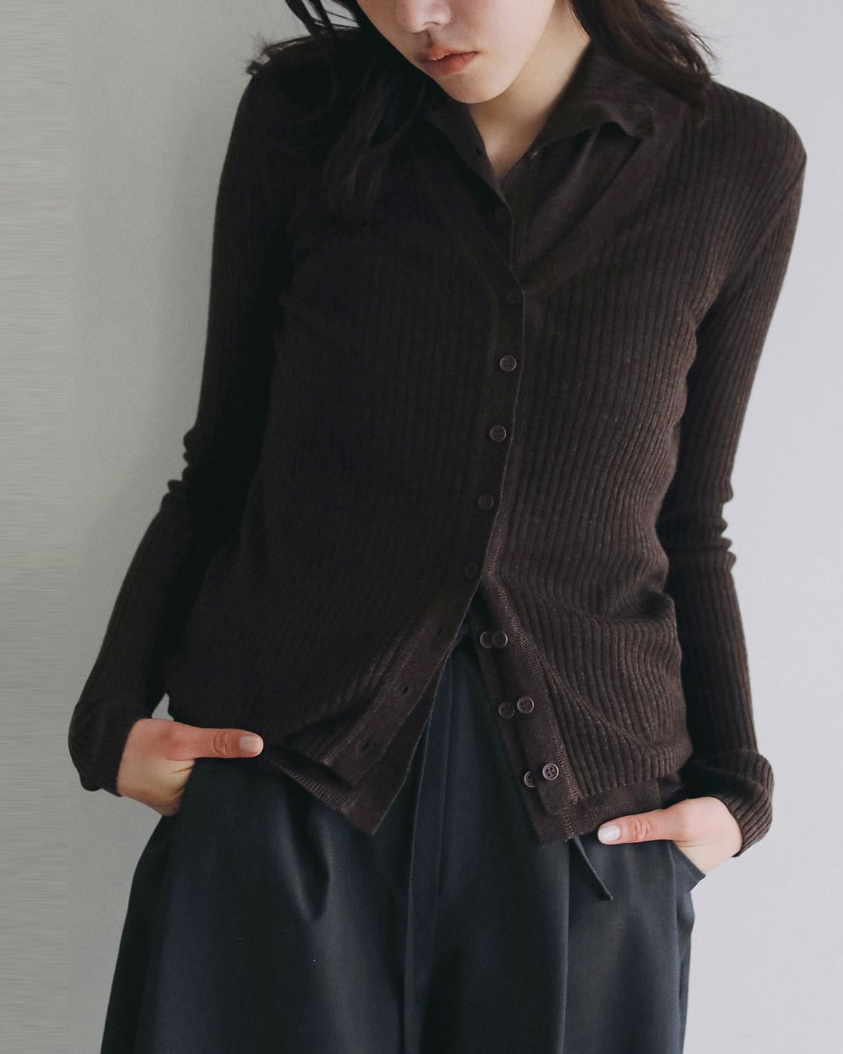 anuke(アンヌーク)レイヤード ハイネック ニット Layered Highneck Knit 62620512