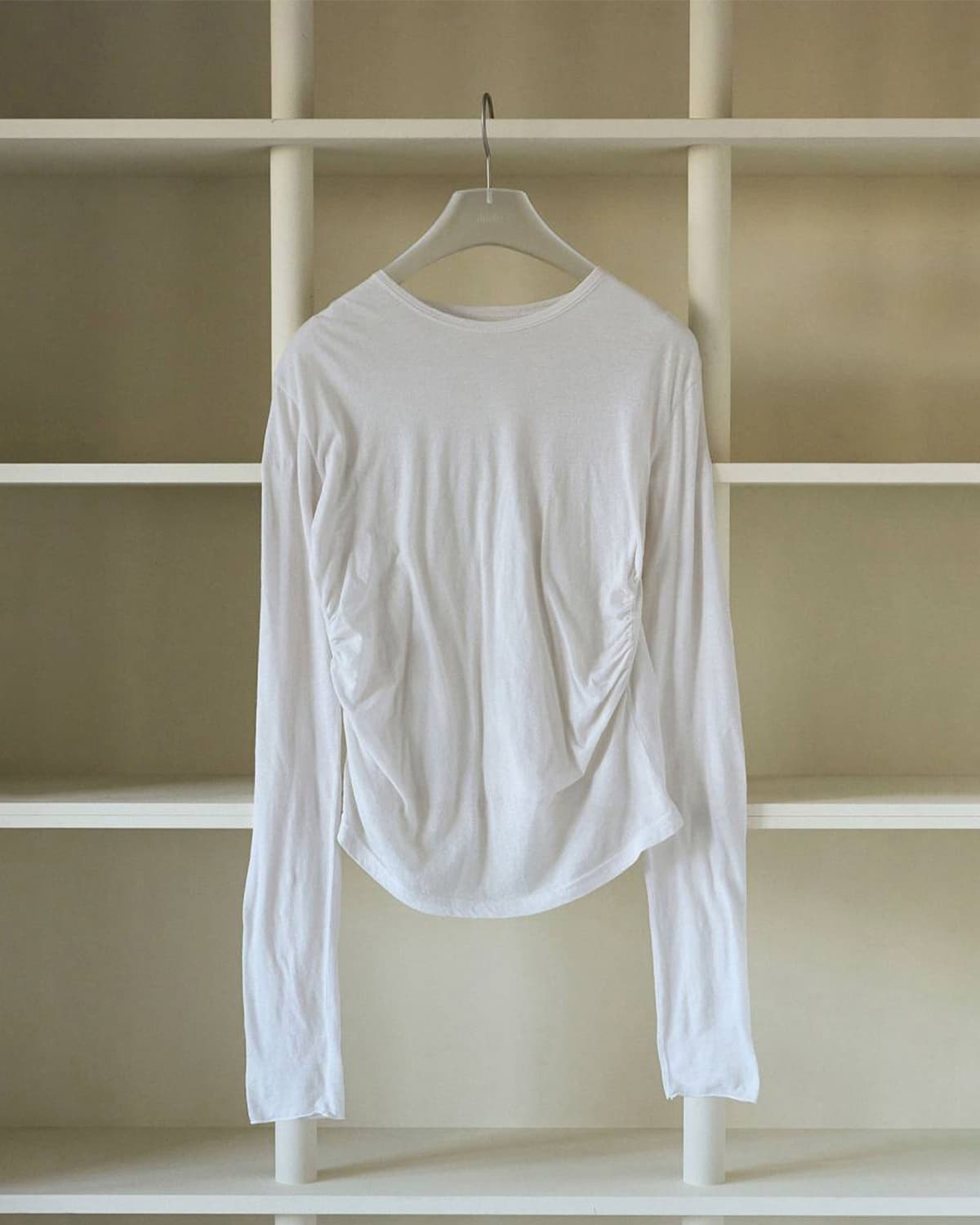 anuke(アンヌーク)コットン ギャザー カットソー Gather Compact Tops 62620608