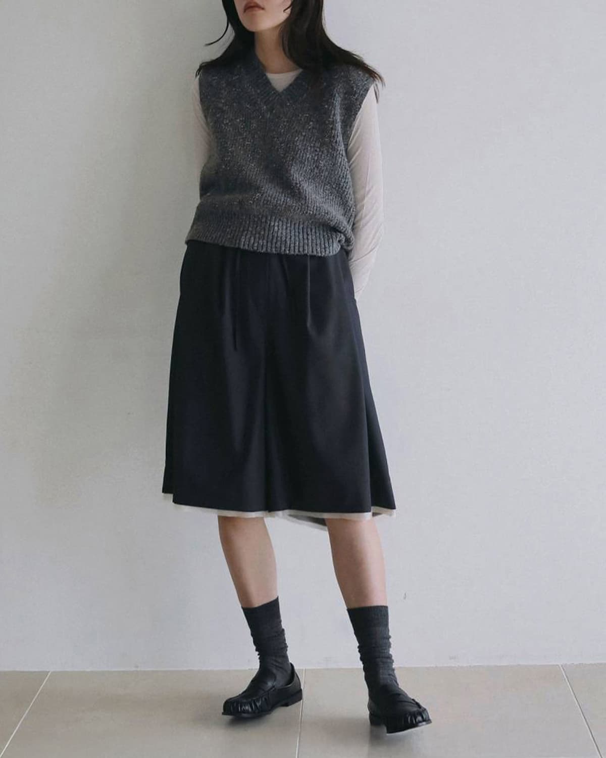 anuke(アンヌーク)コットン ギャザー カットソー Gather Compact Tops 62620608