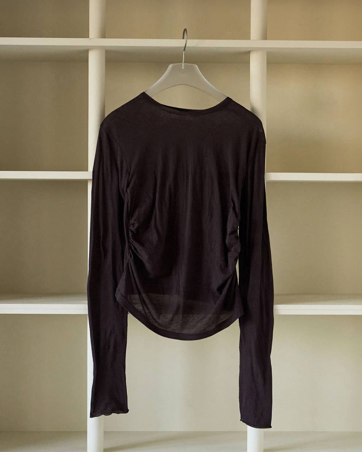 anuke(アンヌーク)コットン ギャザー カットソー Gather Compact Tops 62620608