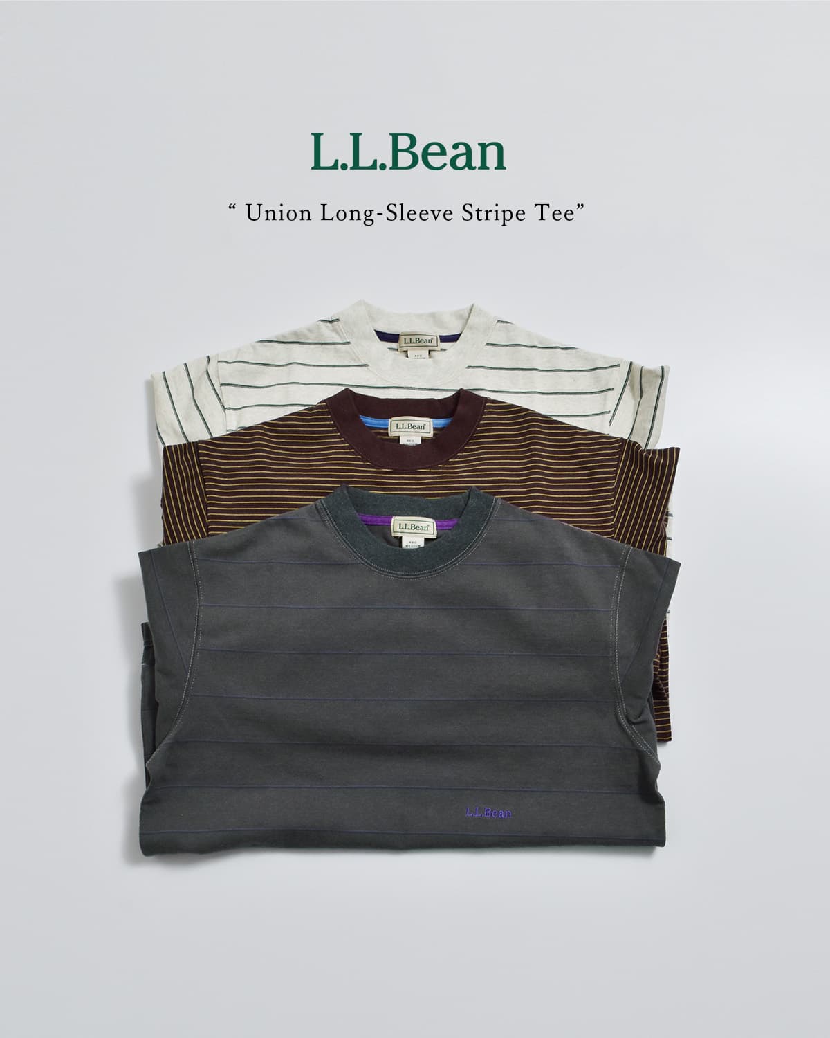 L.L.Beanユニオン ストライプ 長袖 Tシャツ Union Long-Sleeve Stripe Tee 6475-5138