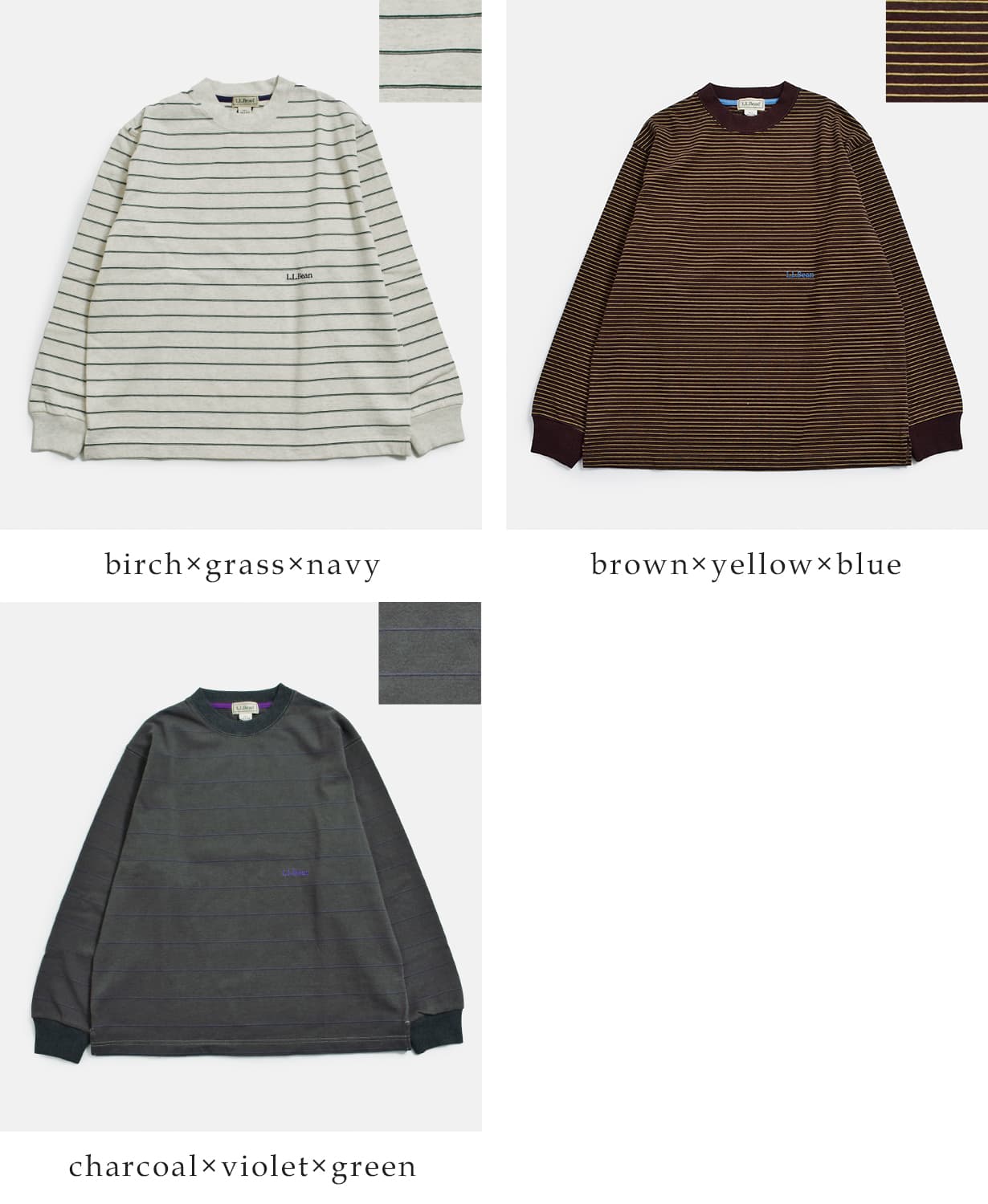 L.L.Beanユニオン ストライプ 長袖 Tシャツ Union Long-Sleeve Stripe Tee 6475-5138
