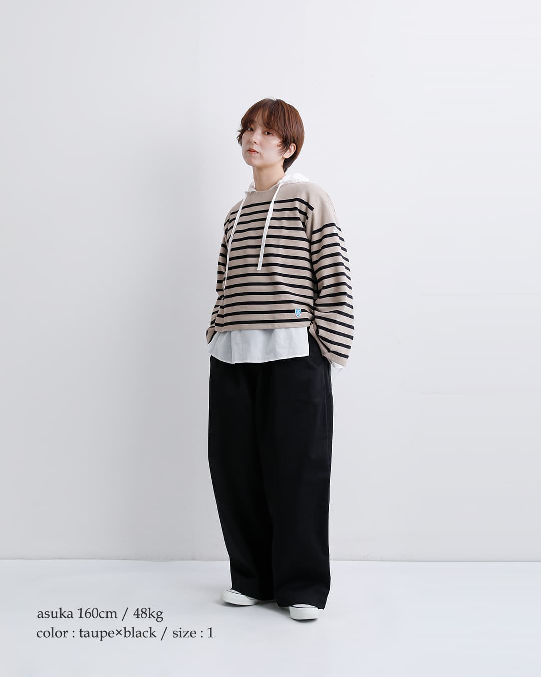 ORCIVAL(オーチバル・オーシバル)ラッセル パネルボーダー ワイド 長袖 バスクシャツ 6940