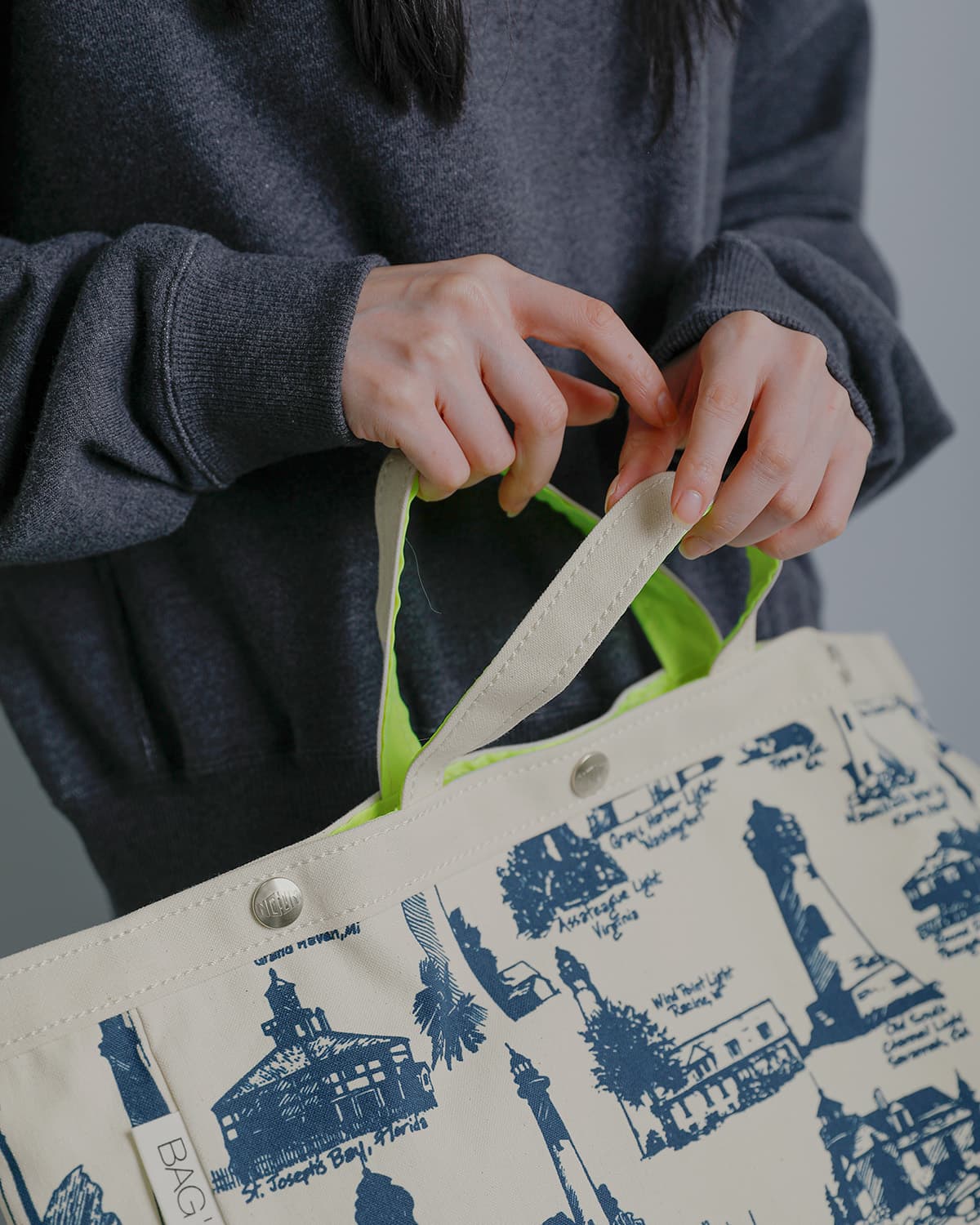 BAG’n’NOUN灯台柄 帆布トートバッグ Mサイズ HOMES BEACON 70021099
