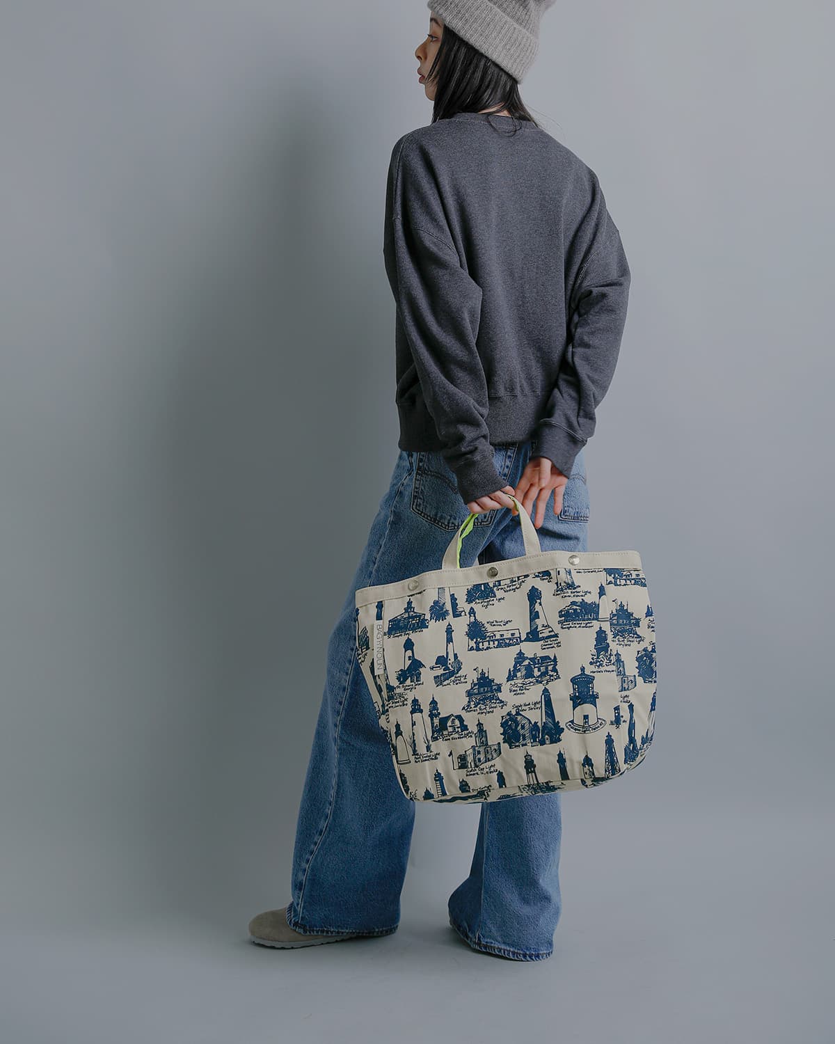 BAG’n’NOUN灯台柄 帆布トートバッグ Mサイズ HOMES BEACON 70021099