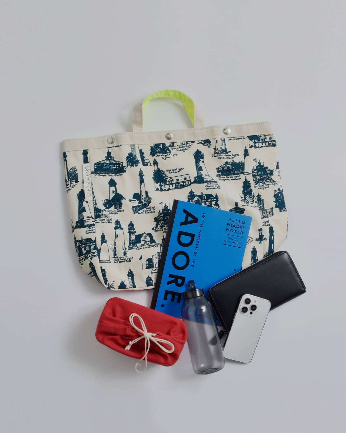 BAG’n’NOUN灯台柄 帆布トートバッグ Mサイズ HOMES BEACON 70021099