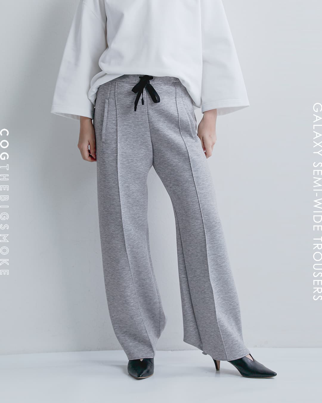 COGTHEBIGSMOKE(�R�O�U�r�b�O�X���[�N)�R�N�[���W���[�W�[ �Z�~���C�h�g���E�U�[�Y GALAXY SEMI-WIDE TROUSERS 15601-379-726-1