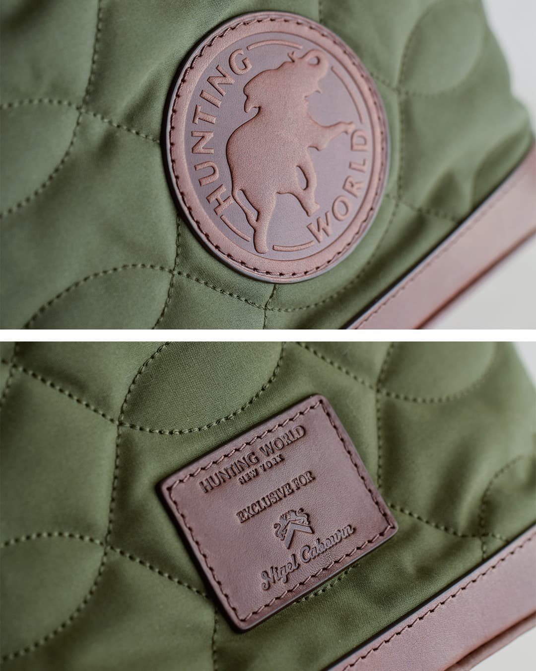 NIGEL CABOURNベンタイル コットン ミニドローストリングバッグ 8053-12-61002