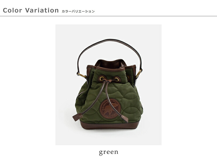 NIGEL CABOURNベンタイル コットン ミニドローストリングバッグ 8053-12-61002